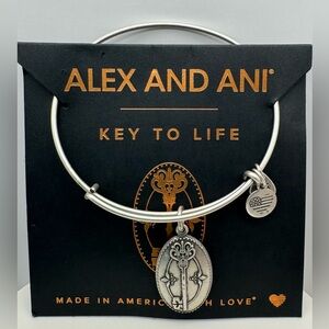 ALEX and ANI 🗝️ Key To Life Silver Tone Bracelet NWT